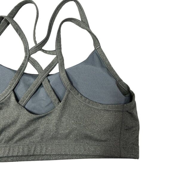 Nike Sports Bra Women's Size XL Gray Dri-Fit Strappy Low Impact Training Bra - Picture 5 of 9